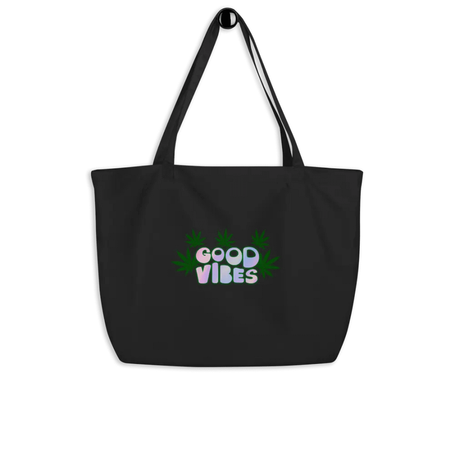 Good Vibes Cannabis Organic Tote Bag product image (4)