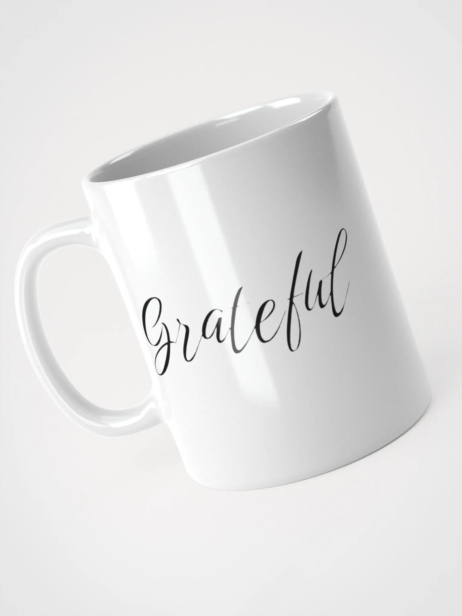 Grateful Vibes White Glossy Mug product image (5)