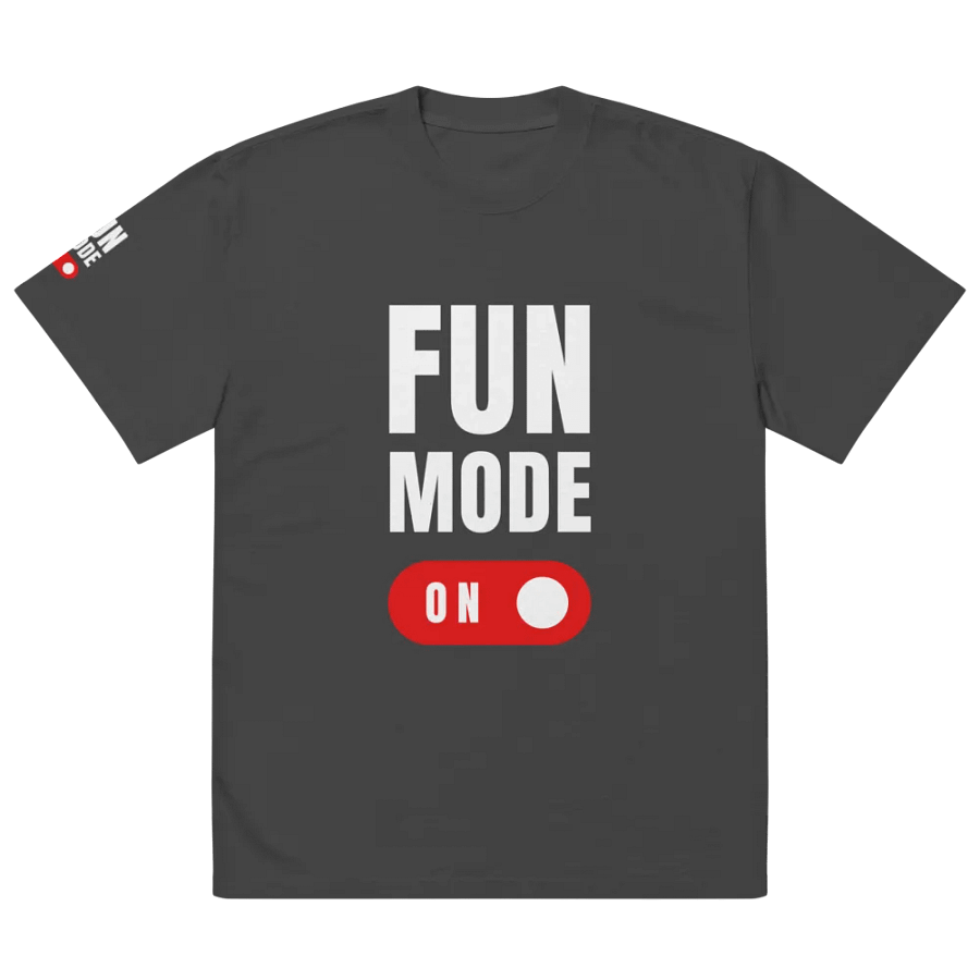 FAN MODE ON Oversized Faded T-Shirt product image (2)