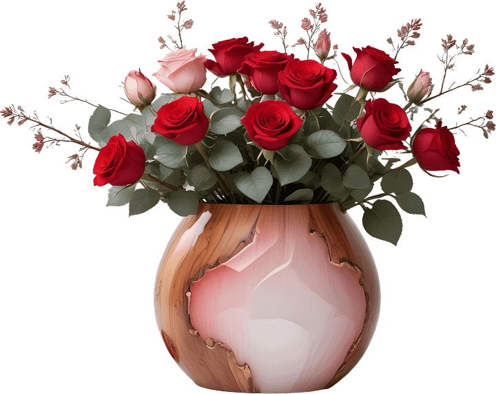 Romantic Blush Vase - PNG – Perfect for Valentine’s Day and Wedding Themes product image (1)