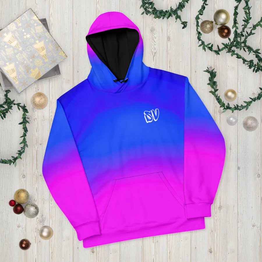 STRAIGHT VIBIN ANIME GIRL NEON COLOR FADE HOODIE product image (10)