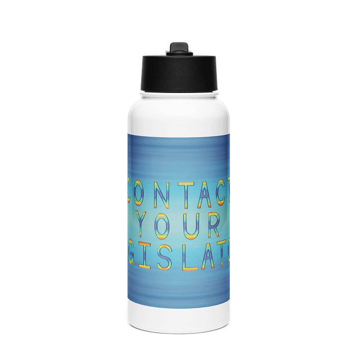 Contact Your Legislators water bottle product image (2)