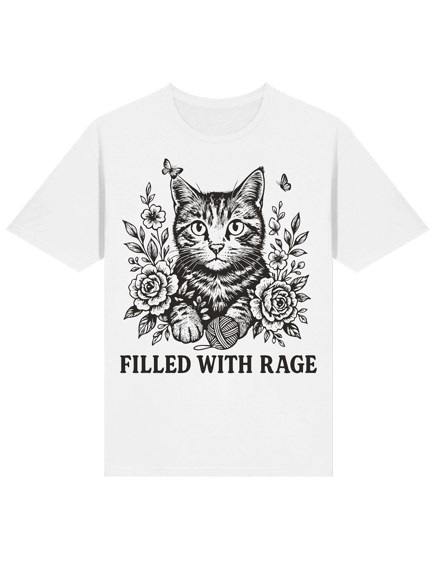 Filled With Rage Feline Floral T-Shirt product image (18)