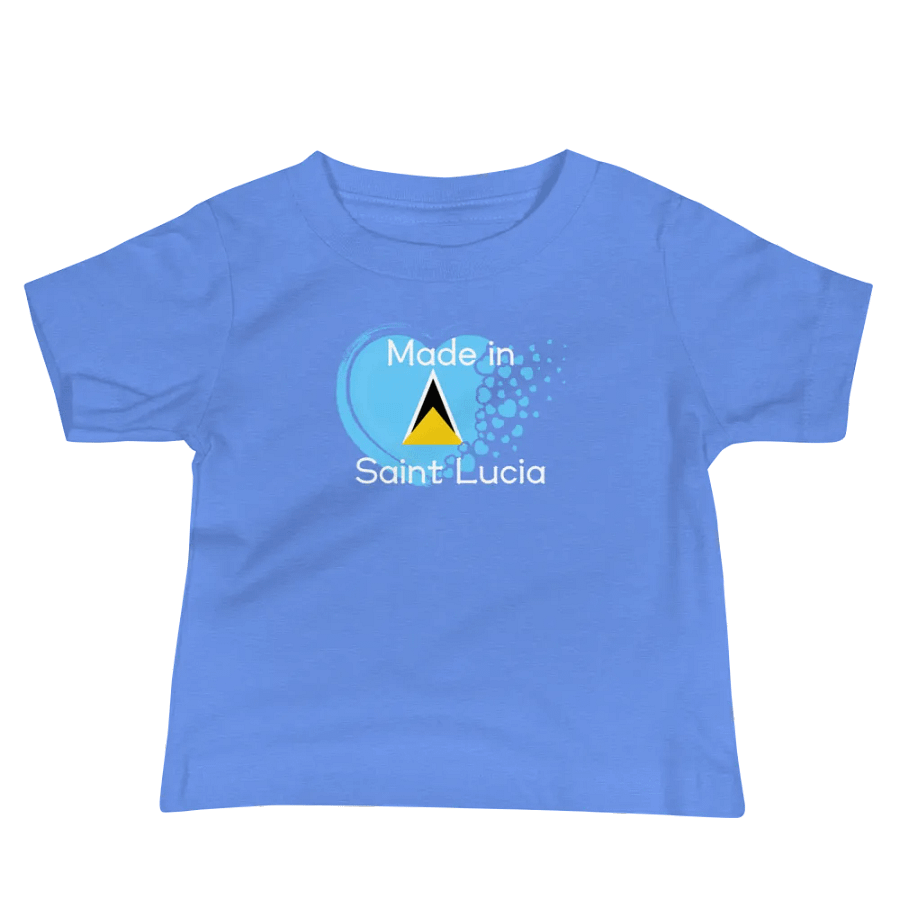 Saint Lucian Heart Baby Tee product image (8)