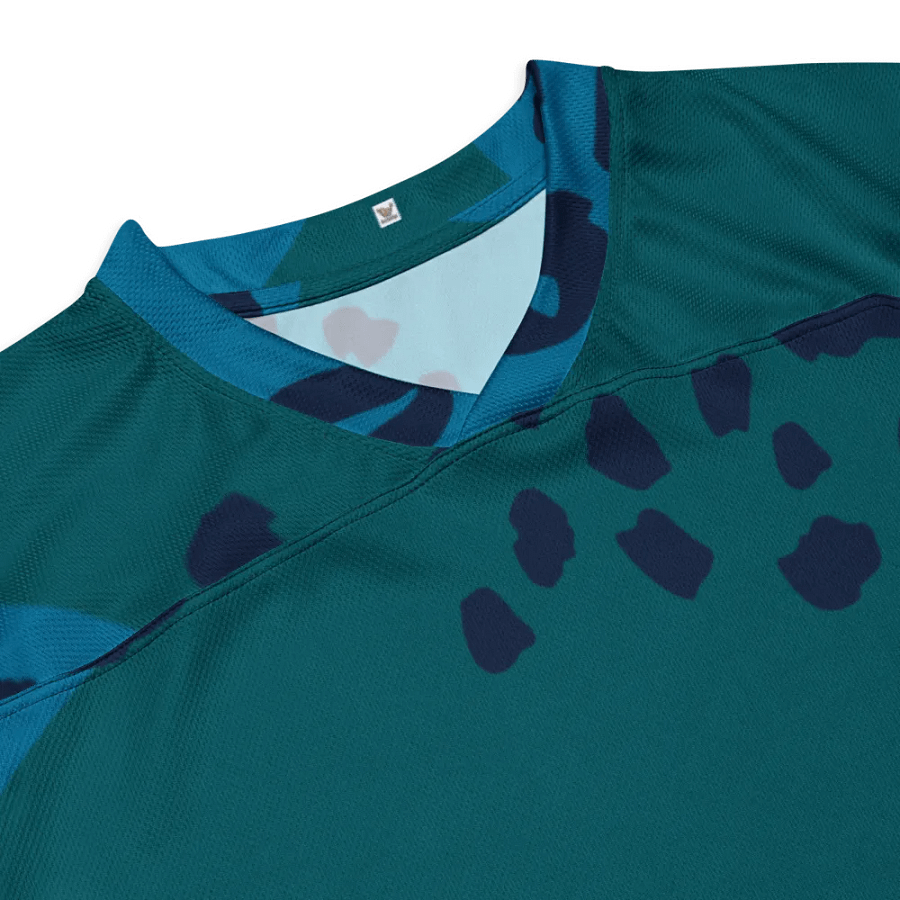 Dynamic Blue Leopard Hockey Fan Jersey product image (11)