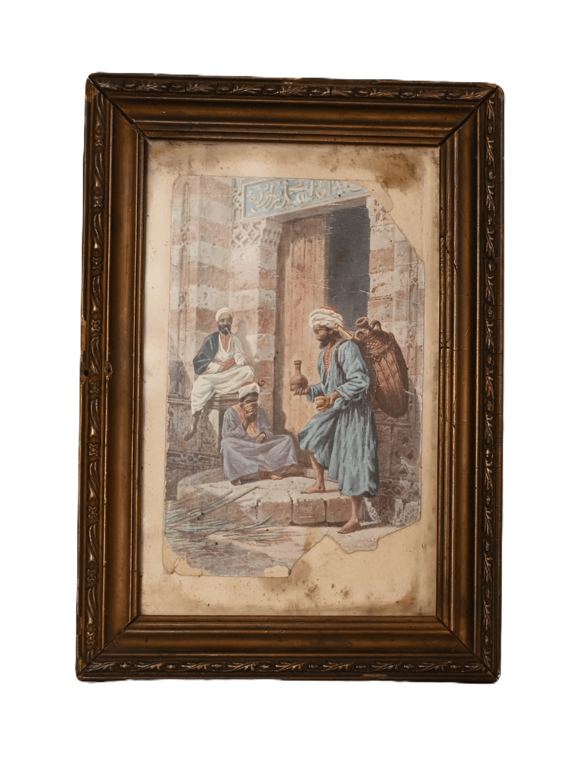قطعة فنية لرسم لباب الجامع الاموي القرن التاسع عشر product image (1)