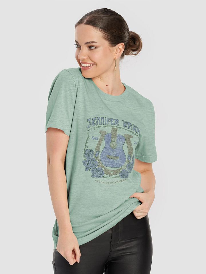 Vintage Guitar Roses Graphic Tee (Blue) product image (2)