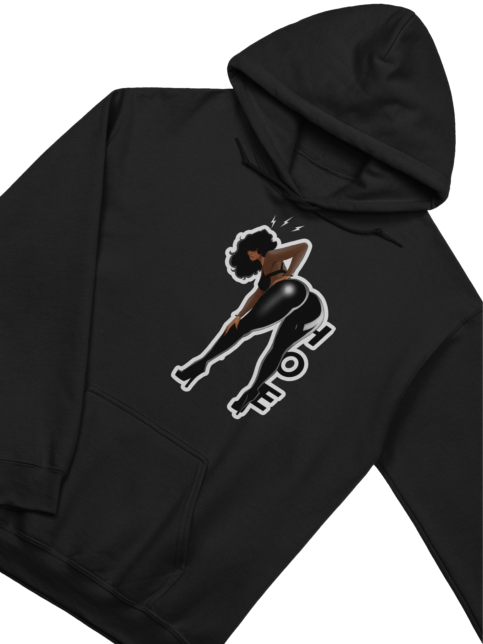 HOE HOODIE LEGGINGS - BLACK product image (2)