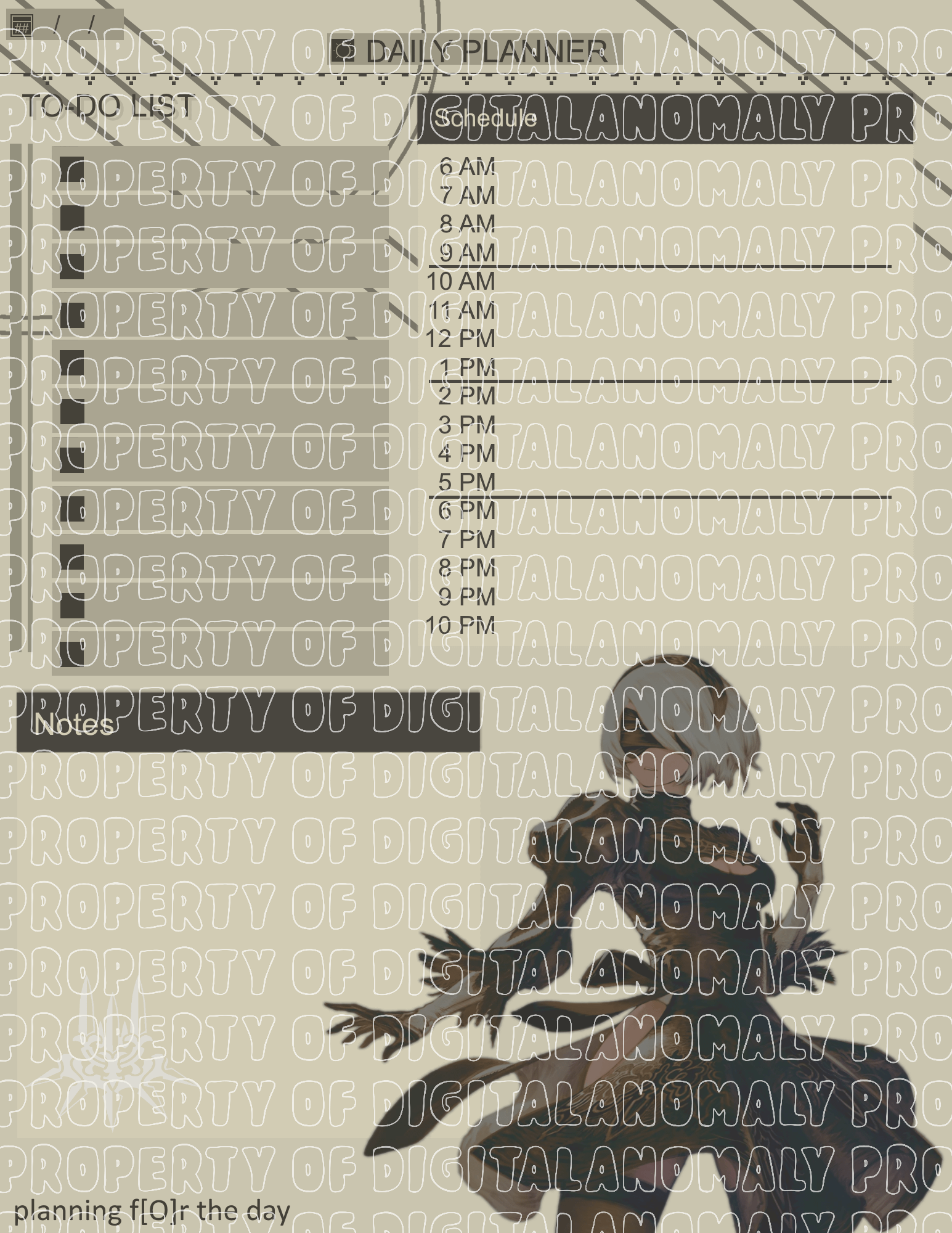 NA Daily Planner for PDF Editor Apps (Xodo, GoodNotes, Adobe Acrobat, etc.) product image (1)