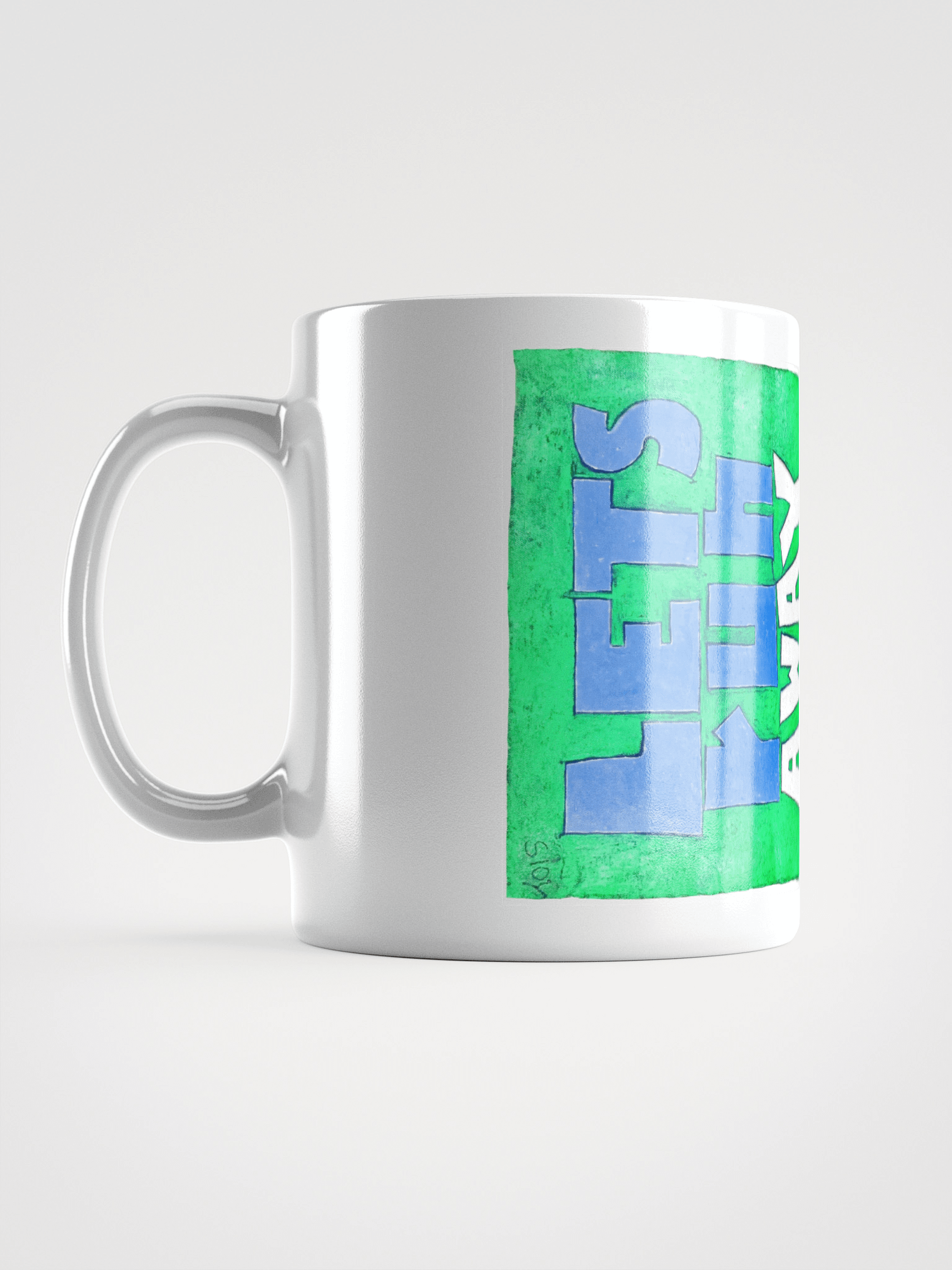 Lets Run Away White Glossy Mug product image (6)