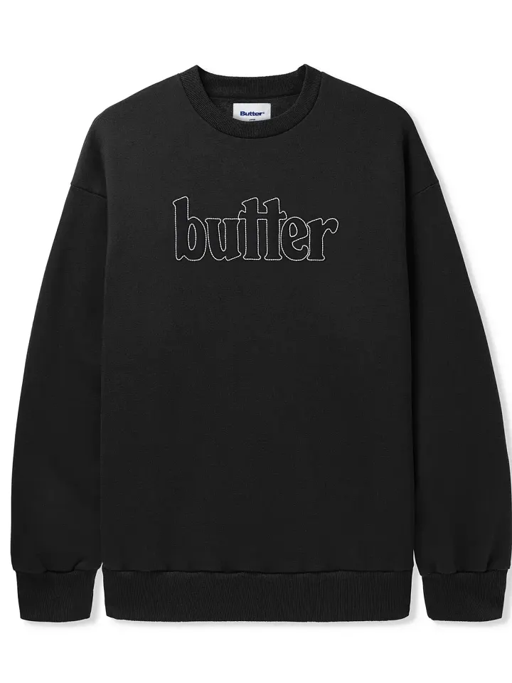 Fleece Applique Crewneck, Black product image (2)