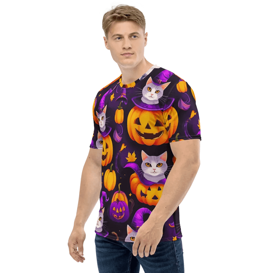 Cats Pumpkin Charade T Shirt product image (5)