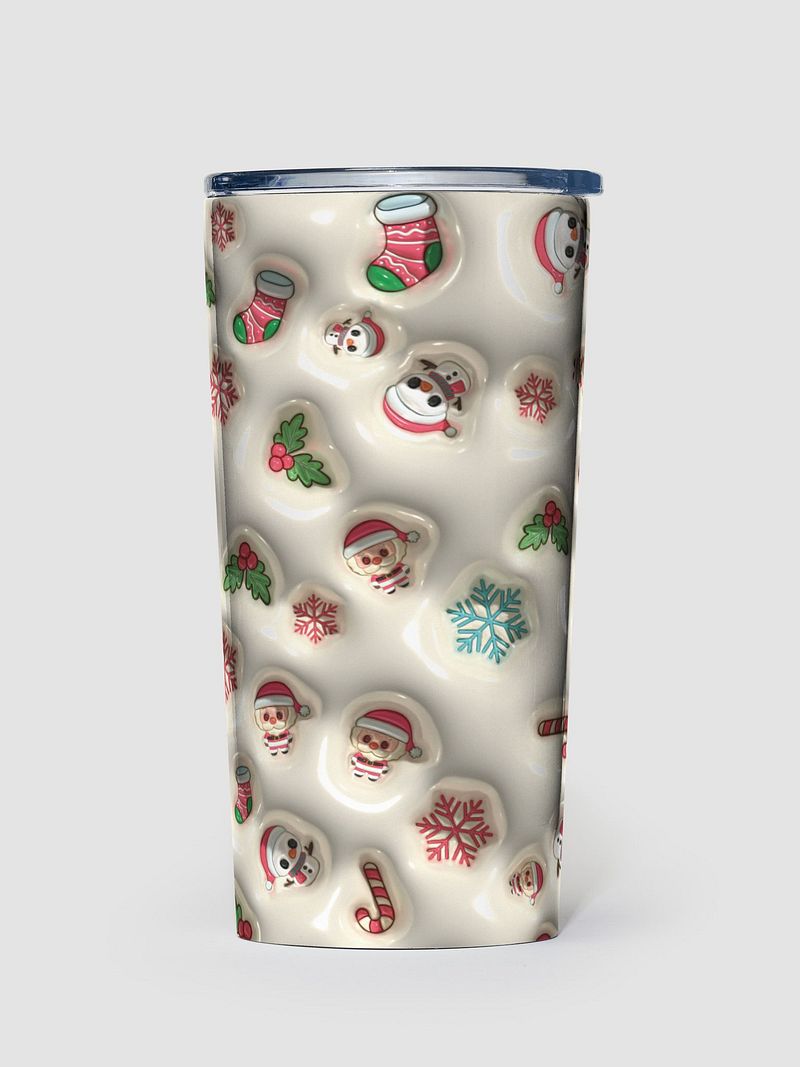 Little Santa Snowman Stainless Steel Tumbler