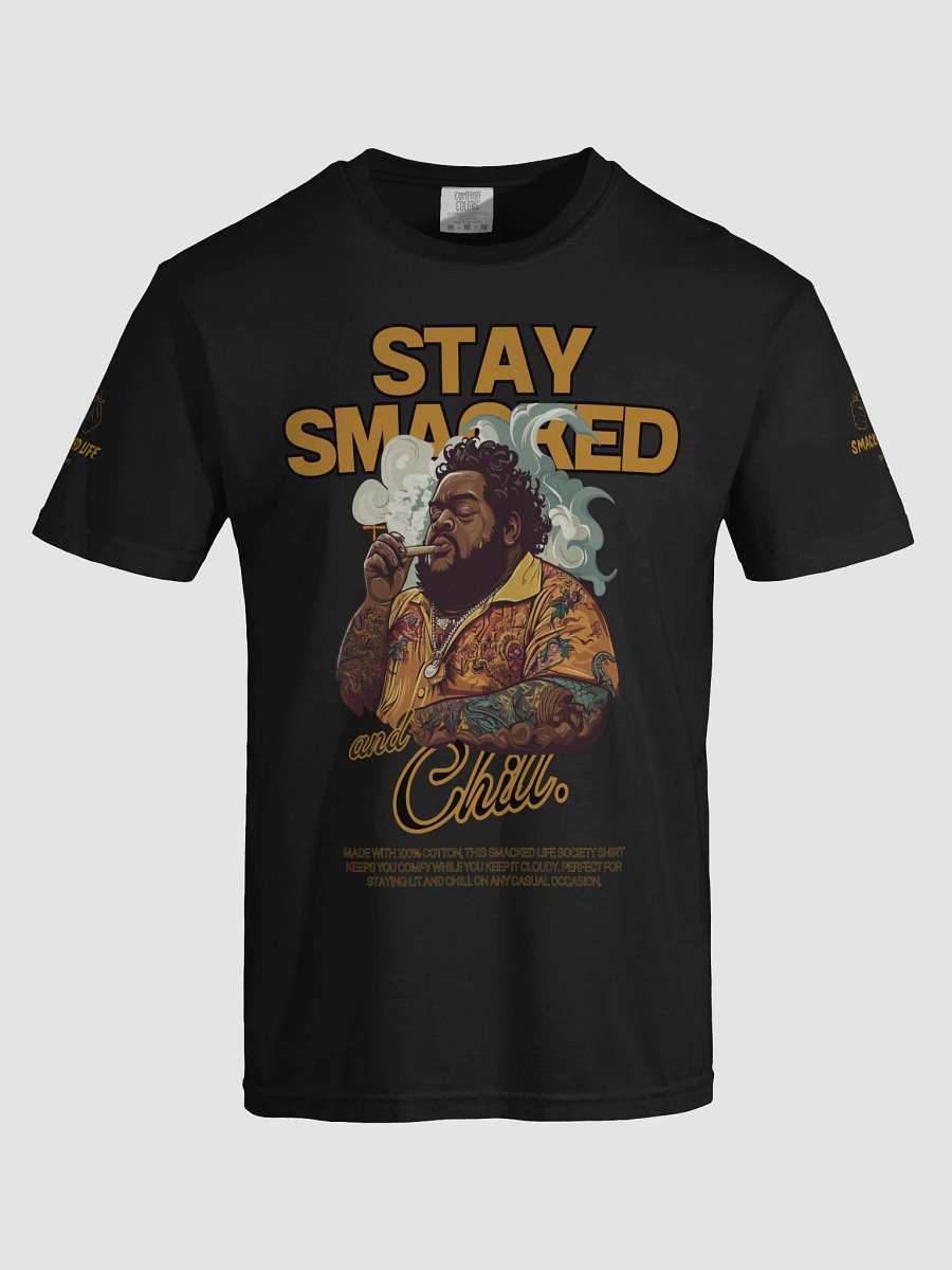 Stoner Tee - Stay Smacked Unisex T-Shirt - Cannabis Art Tee Featuring Chill Stoner Design product image (23)