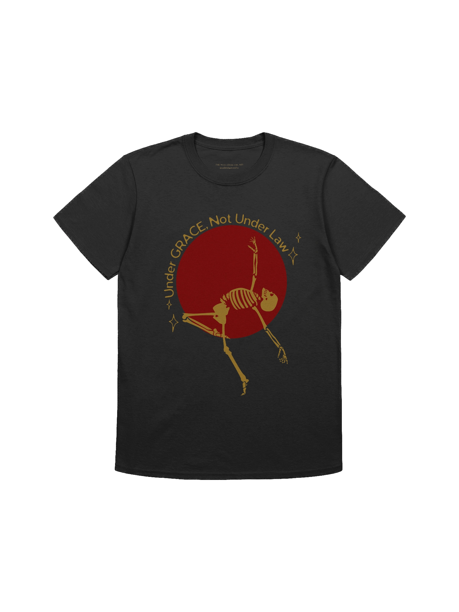 "Under Grace, Not Under Law." Skeleton T-Shirt product image (11)