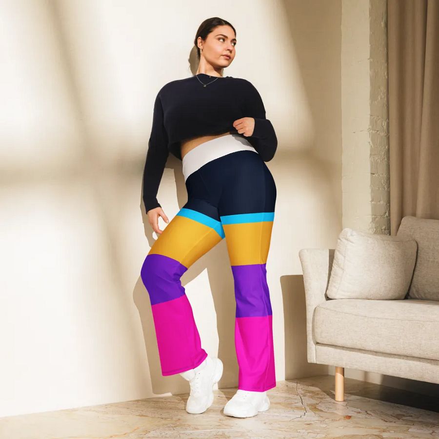 Color Block Flare Leggings product image (9)