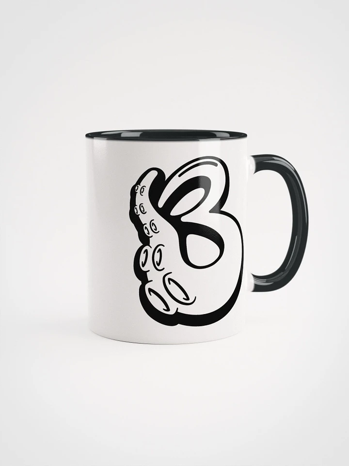 black n white b mug product image (1)