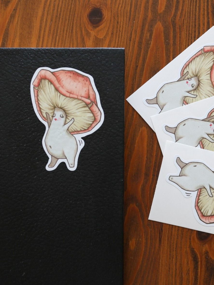 DANCE MUSH RED STICKER product image (1)