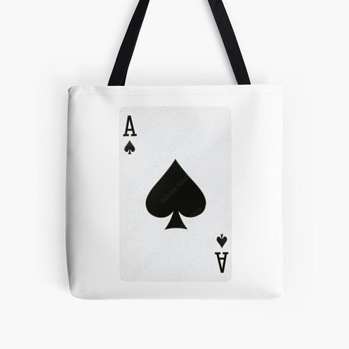 Carry your luck with style! ♠️✨ Our Ace of Spades tote bag is perfect for those who play to win. Roomy, eco-friendly, and bol...