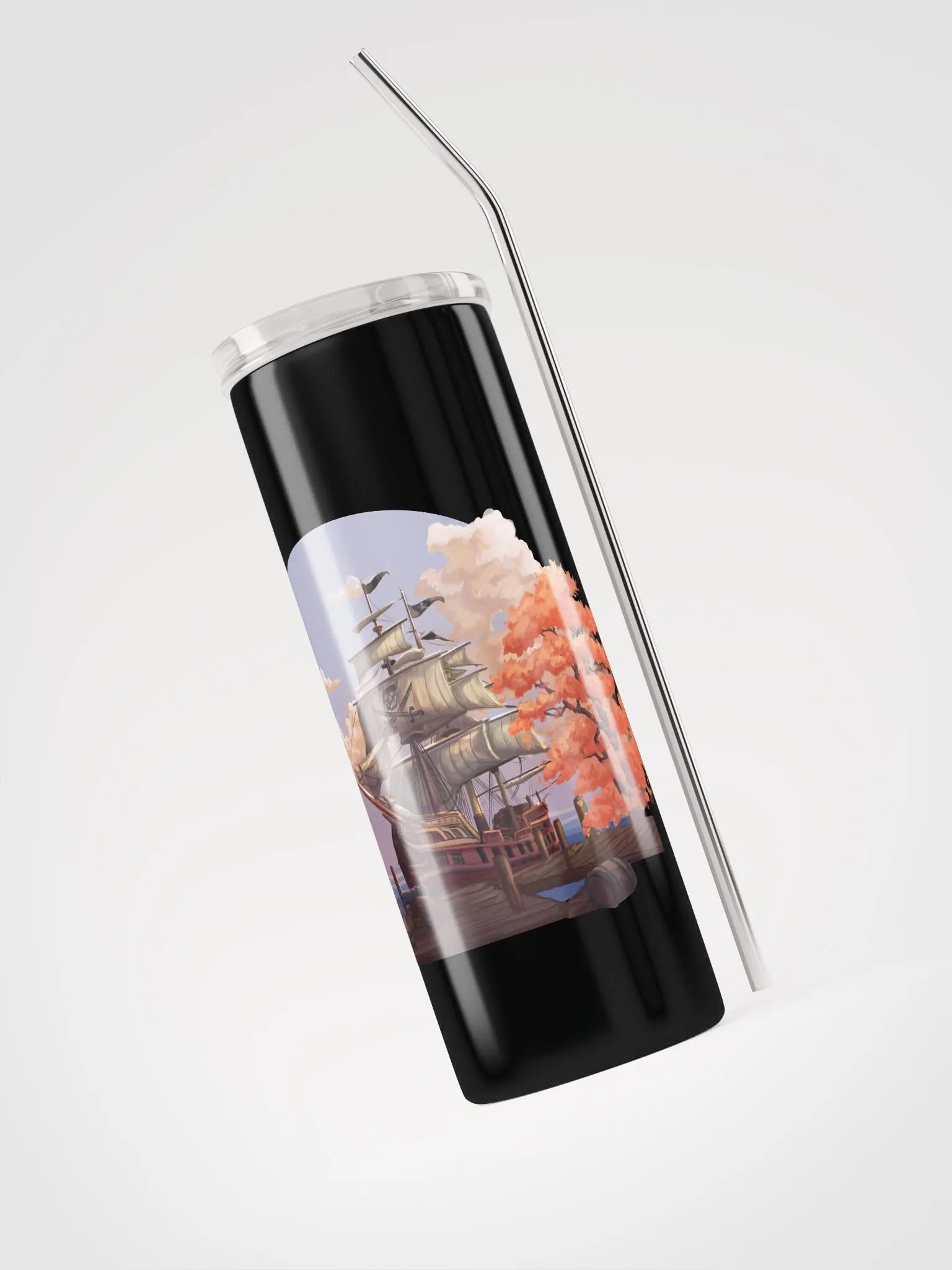 Fall Pirate Water Bottle with Straw product image (3)