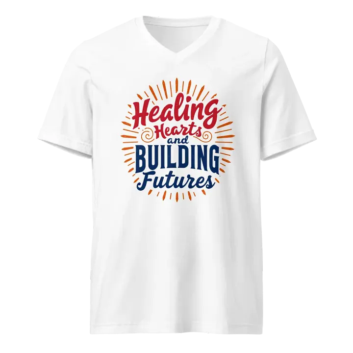 Healing Hearts and Building Futures V-Neck Tee product image (5)