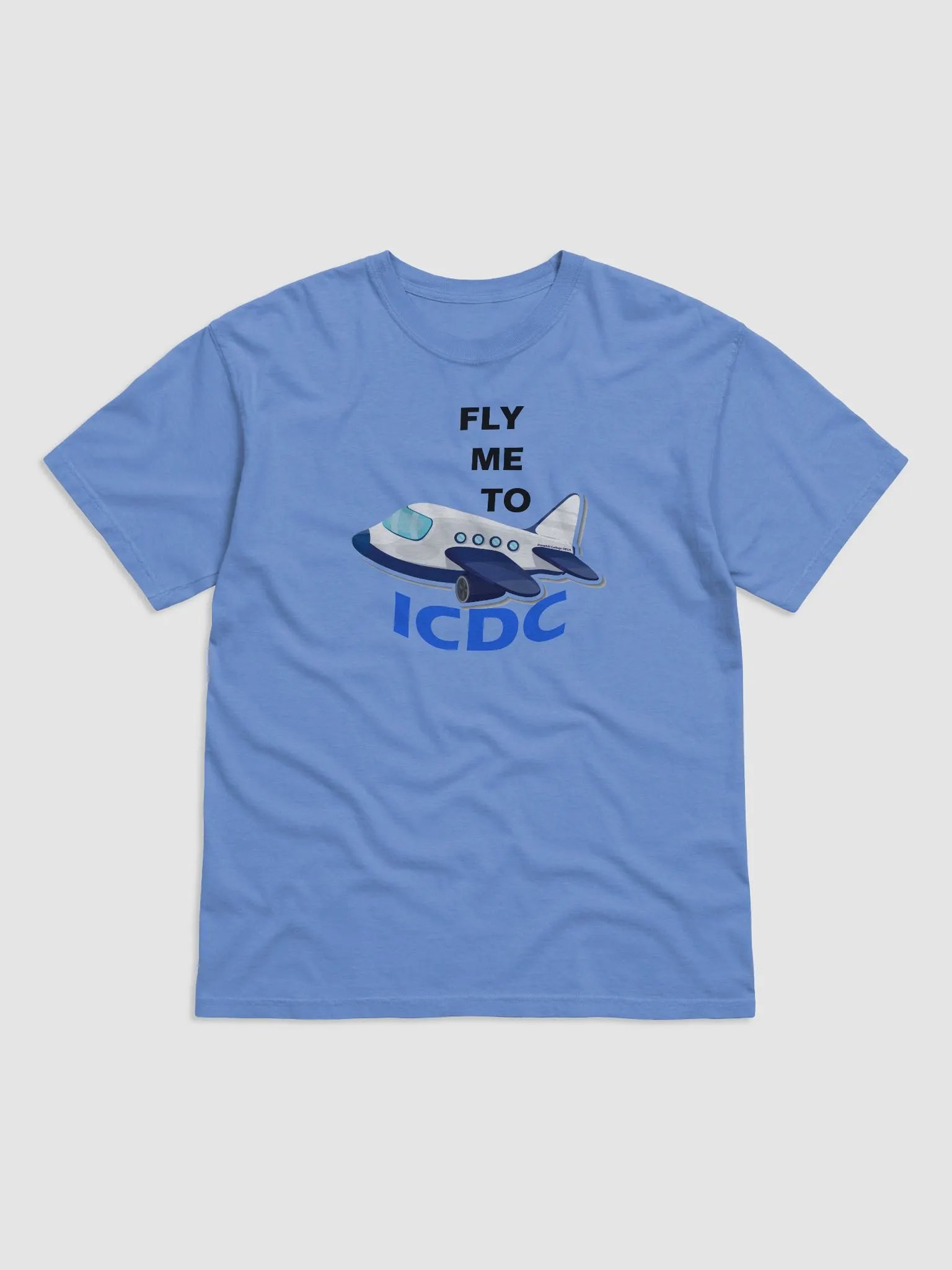 Fly me to ICDC graphic tee product image (1)