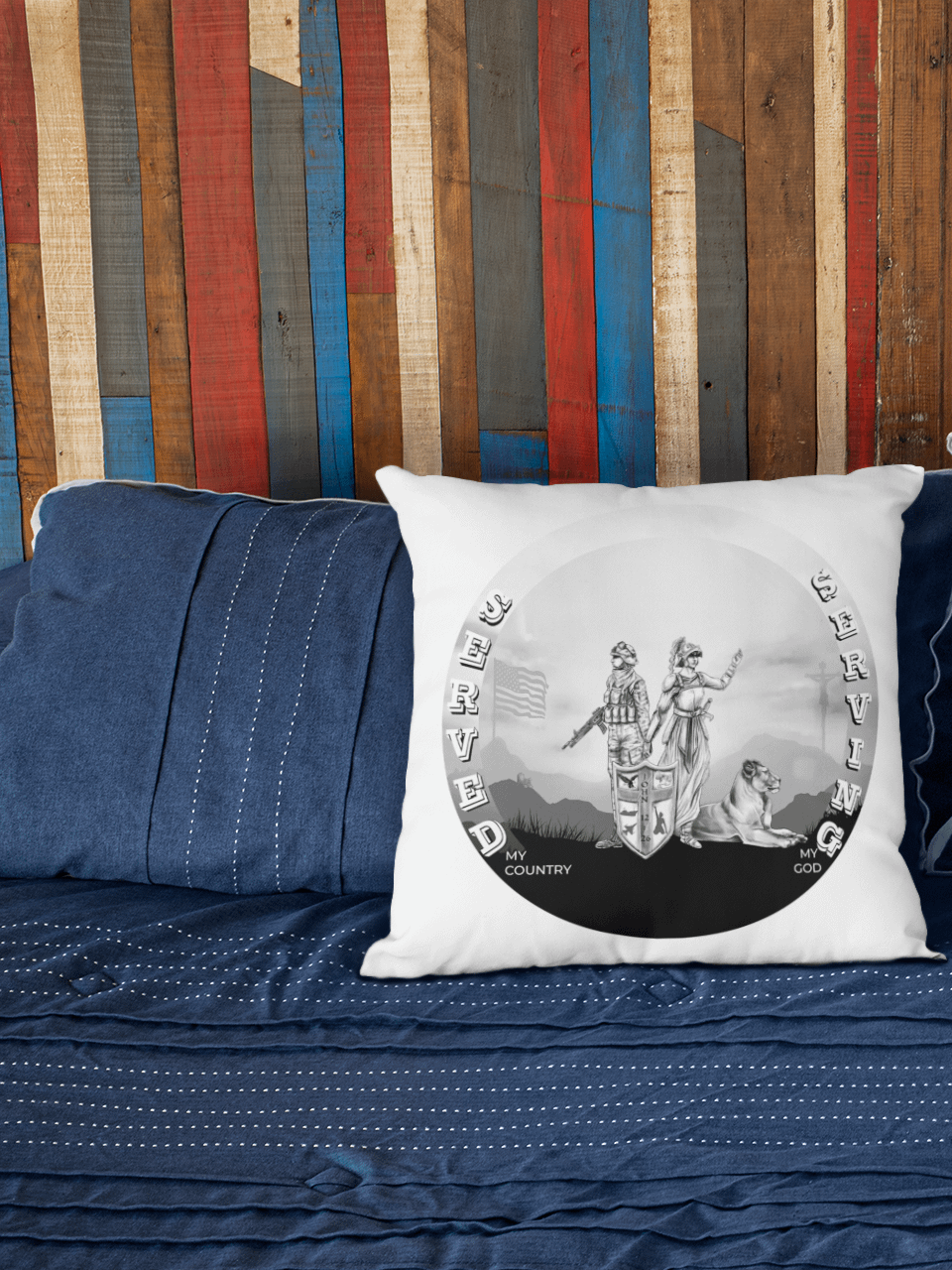 Served/Serving (Spirit of D'Vorah) Veteran Pillow product image (1)