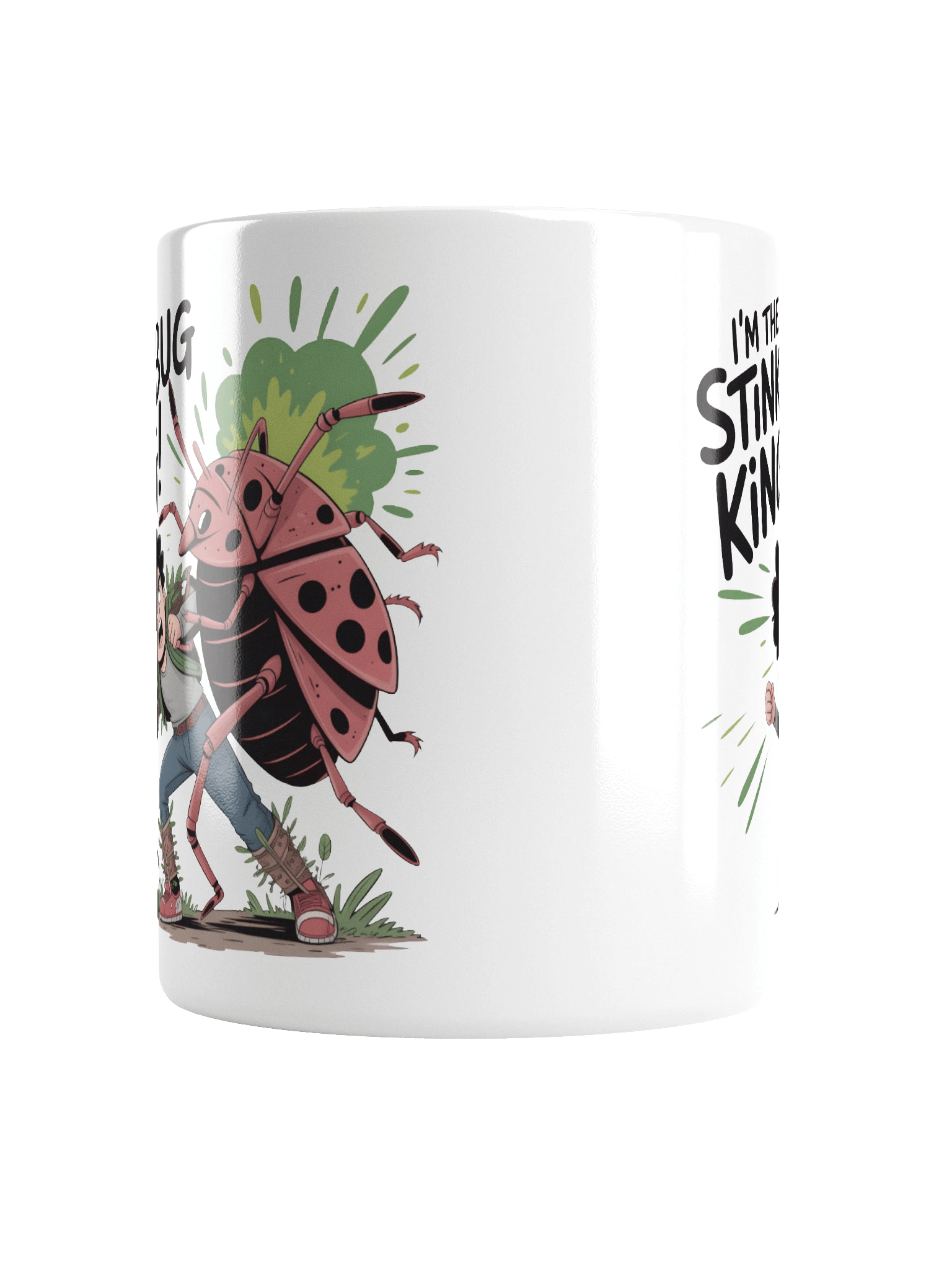 Stinkbug King White Glossy Mug product image (16)
