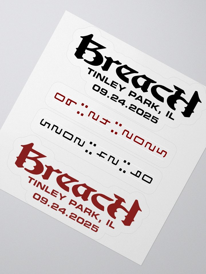 Tinley Park 2025 Date Stickers product image (2)