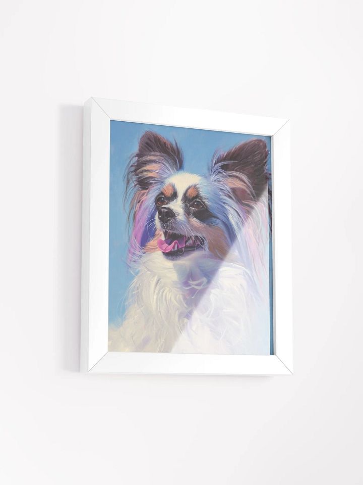 Whimsical Fluffy Dog Portrait Framed Poster product image (2)
