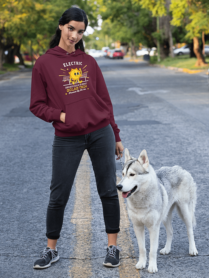 Powered by Solar Hoodie product image (2)