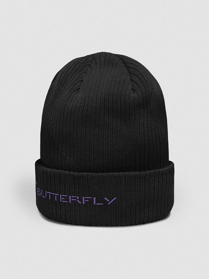 Butterfly knitted hat product image (2)
