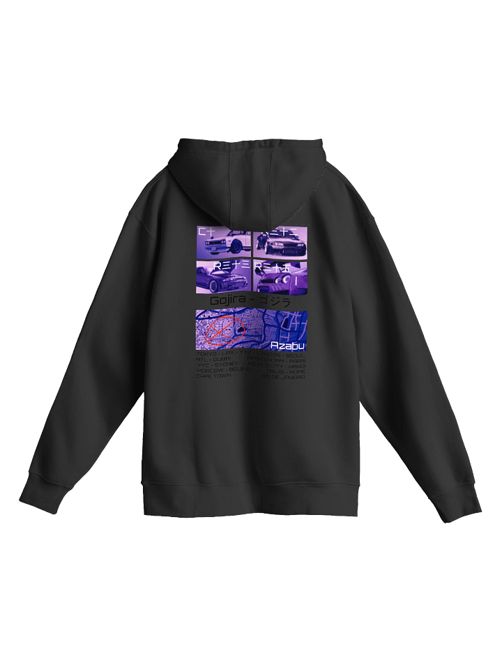 Gojira-Birthplace, List of Cities (Black) | Hoodie product image (10)