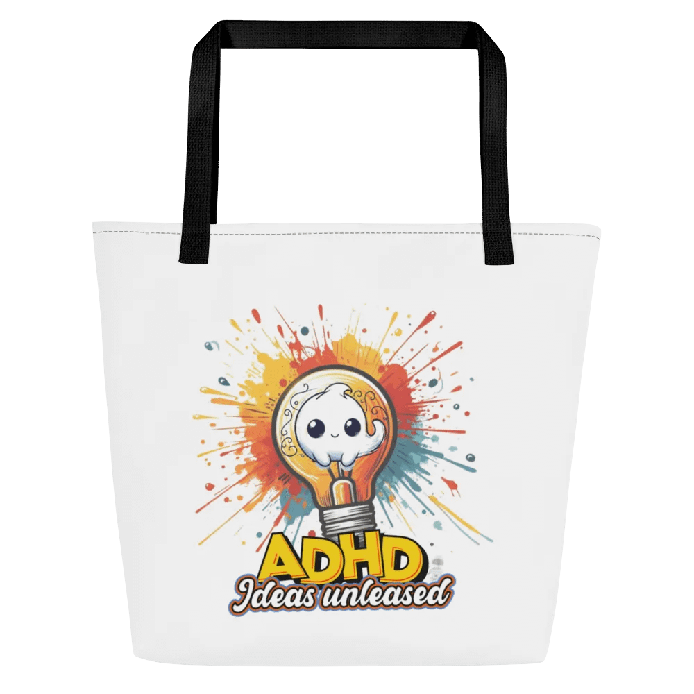 ADHD Ideas Unleashed Large Tote Bag w/ Pocket product image (3)