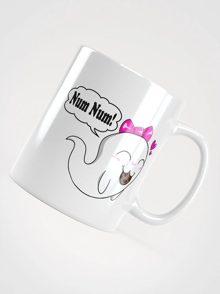 Ghost with Cookie White Glossy Mug product image (2)