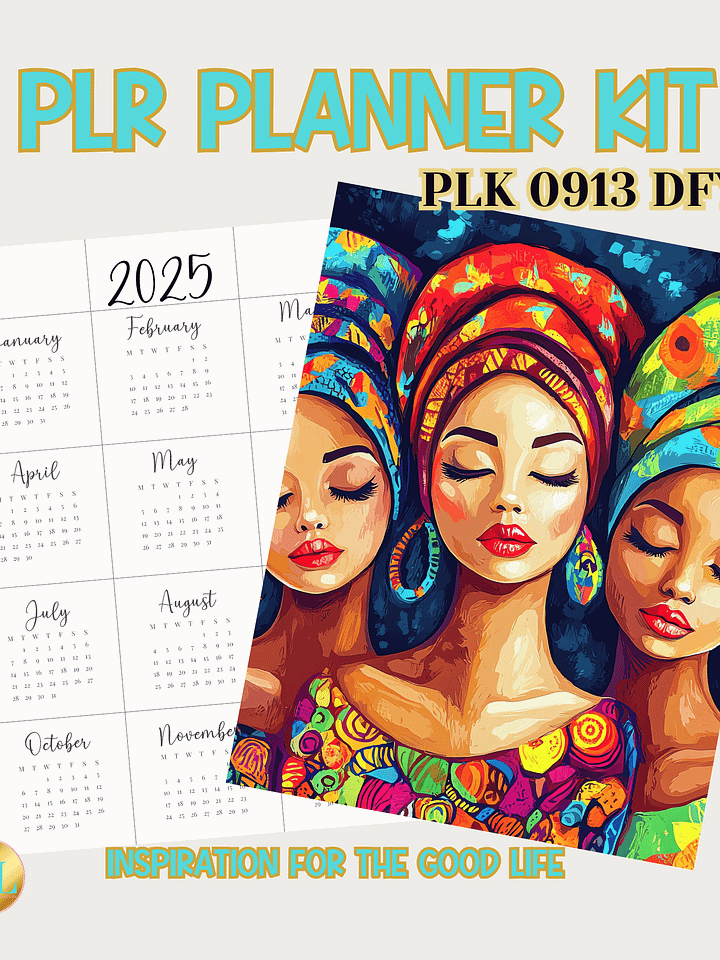 2025 PLR Planner & Journal Kit - PLK0913 DFY product image (1)