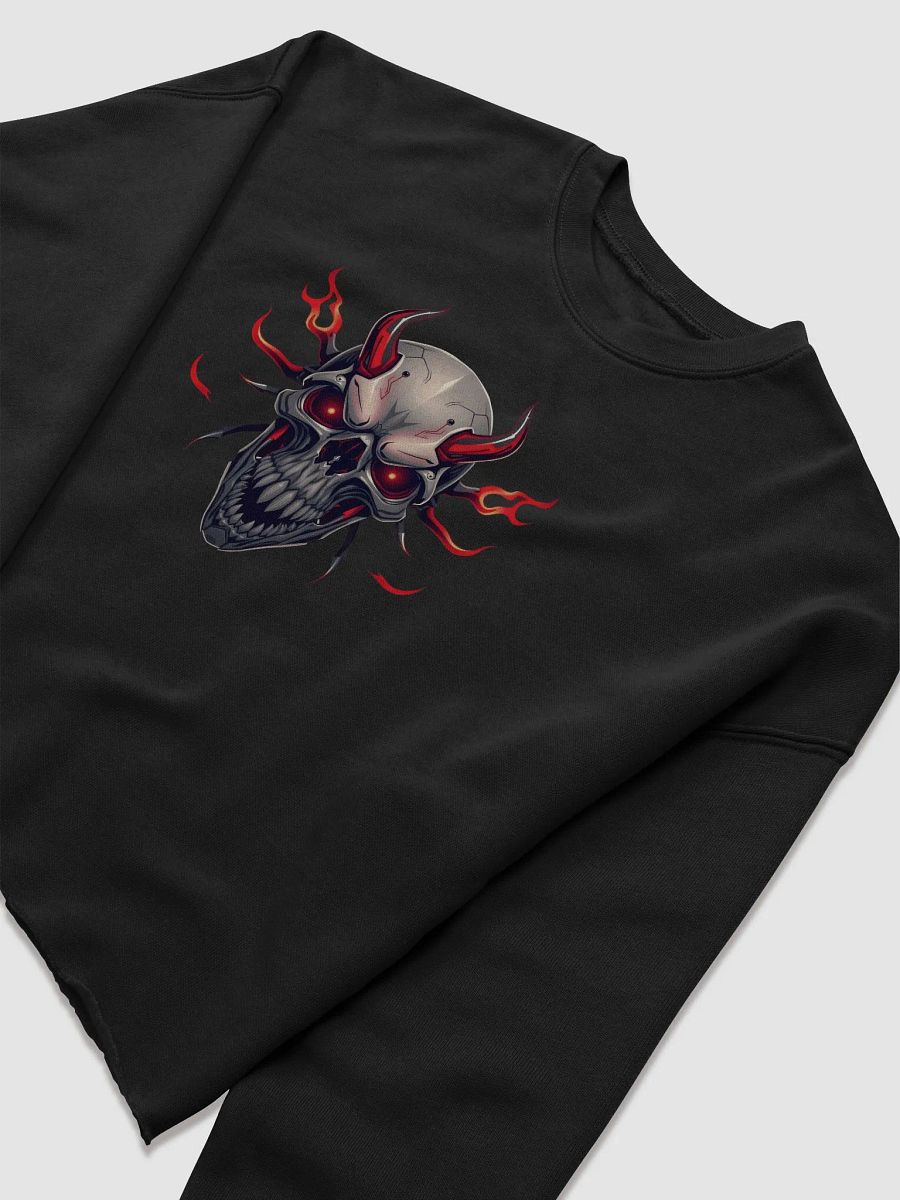 Fiery Skull Women's Crop Sweatshirt Bella+Canvas (Women's) product image (5)