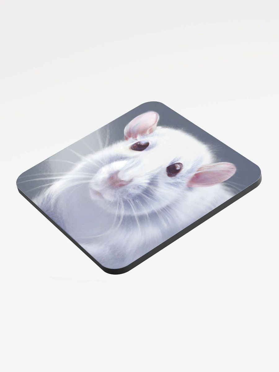 Big white rat coaster product image (3)