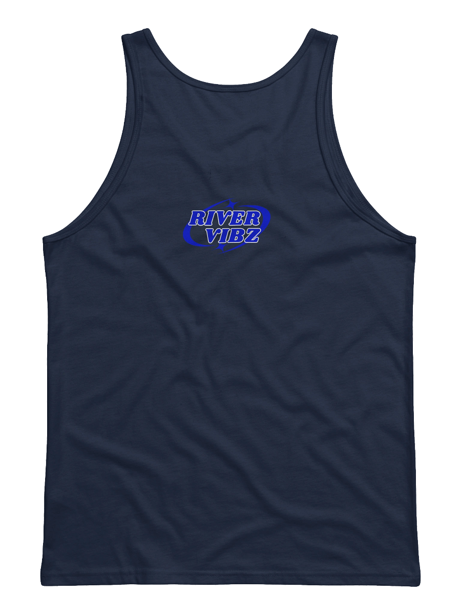 Men's Blue Starry River Vibz Logo Tank product image (2)