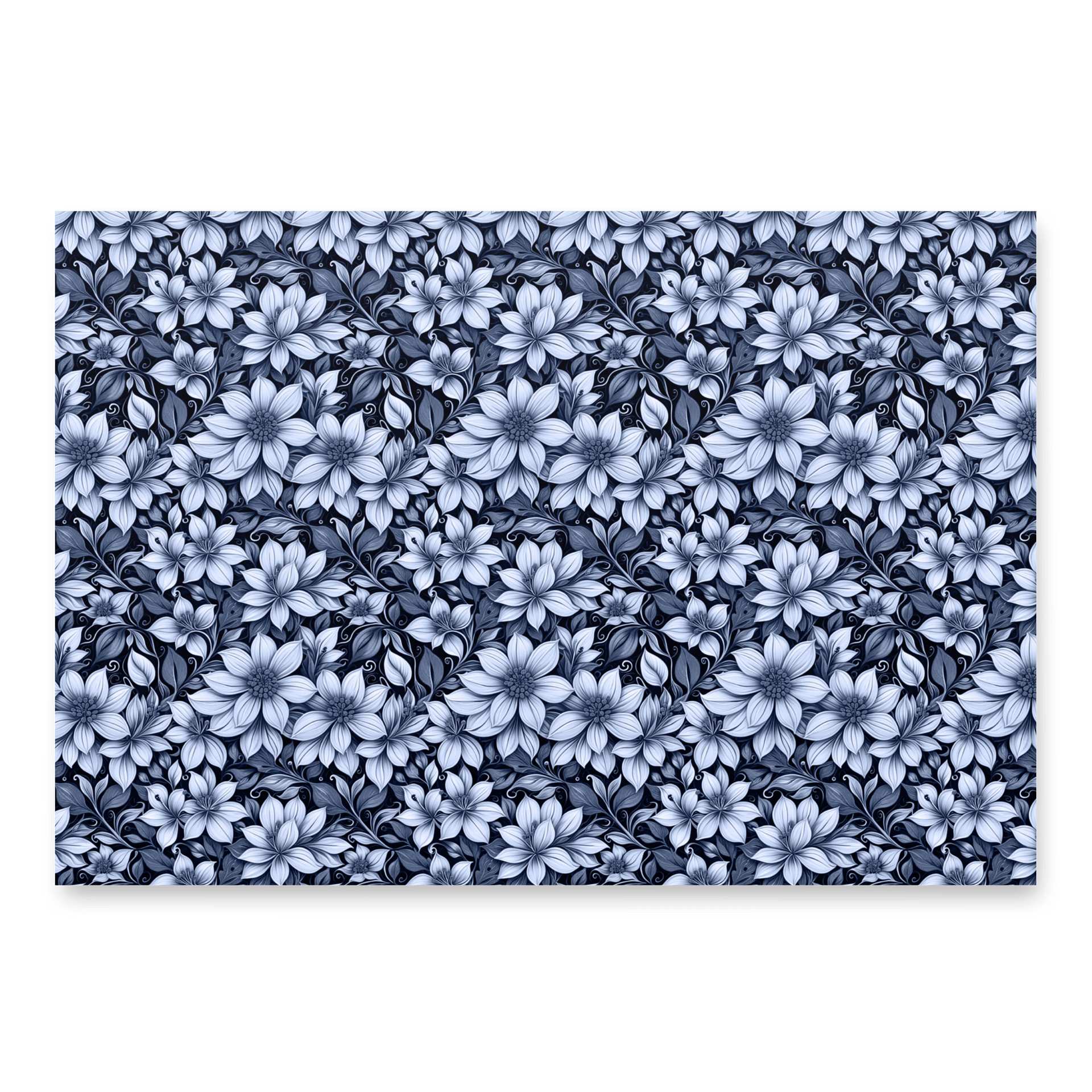 Indigo Flowers Paper Sheet product image (3)