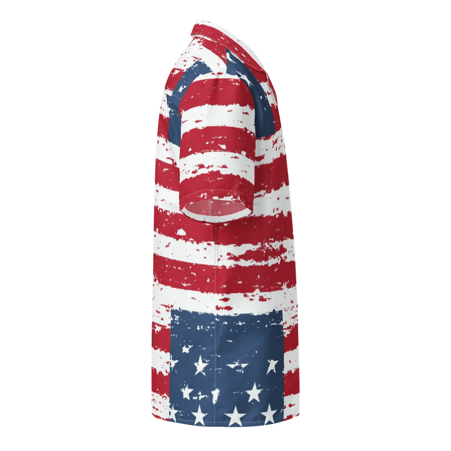 Geaux 31 - Vintage Flag Pattern Hawaiian Style Shirt product image (10)