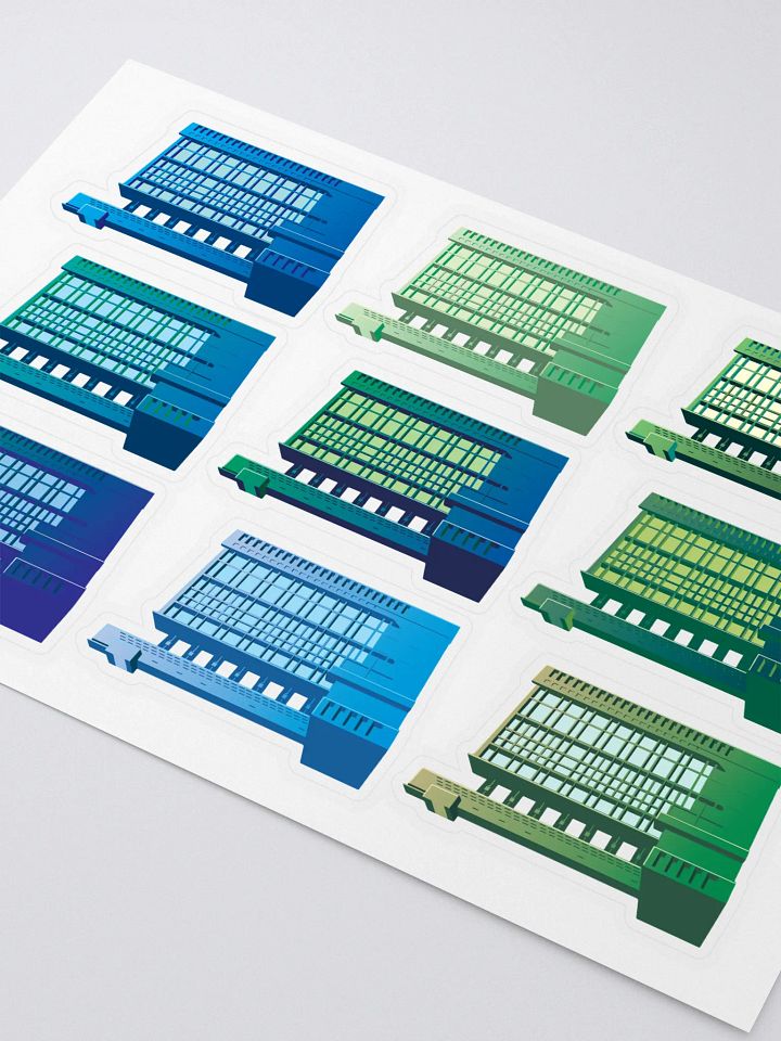 Trellick Colour Stickers | Blue-Green product image (2)