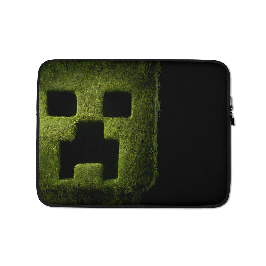 Creeper Face Laptop Sleeve Cover - Minecraft Laptop Protector for Computers, Chromebooks & Tablets product image (1)
