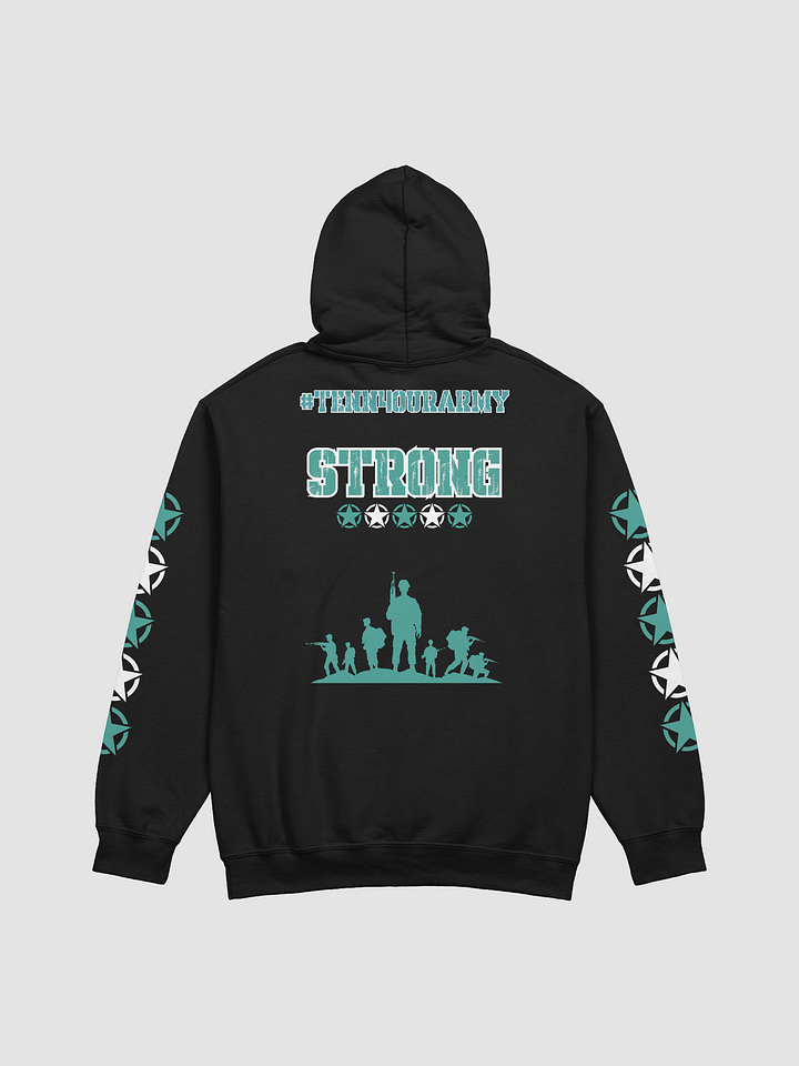 #TeNN4OURARMY Hoodie-Teal & White product image (4)