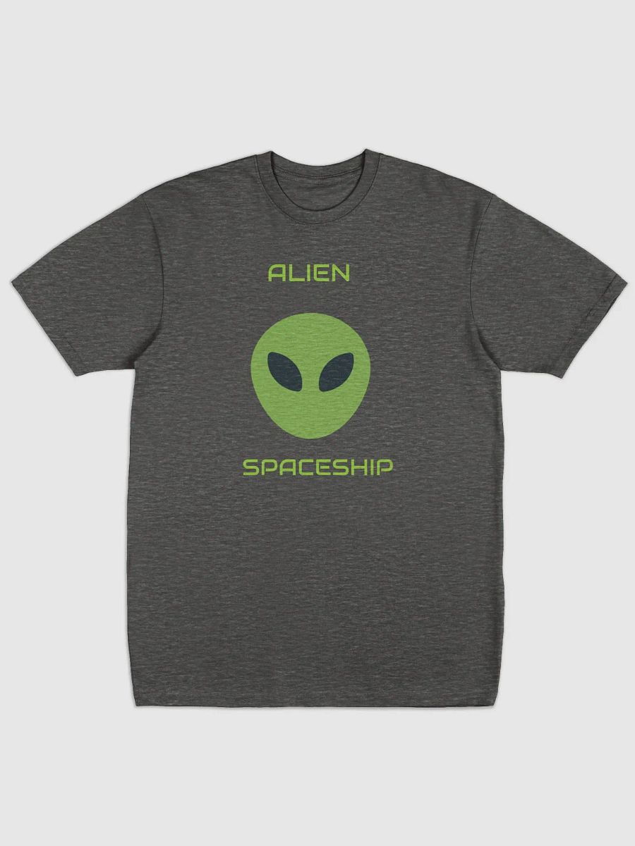 Alien Spaceship T-Shirt Gray product image (1)