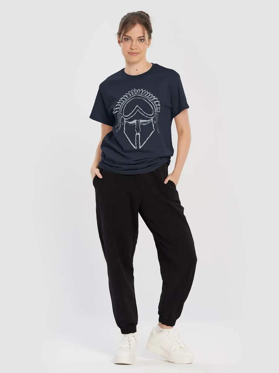 Сorinthian Helmet Ancient Greek Art 4th century BC, Navy T-Shirt product image (4)