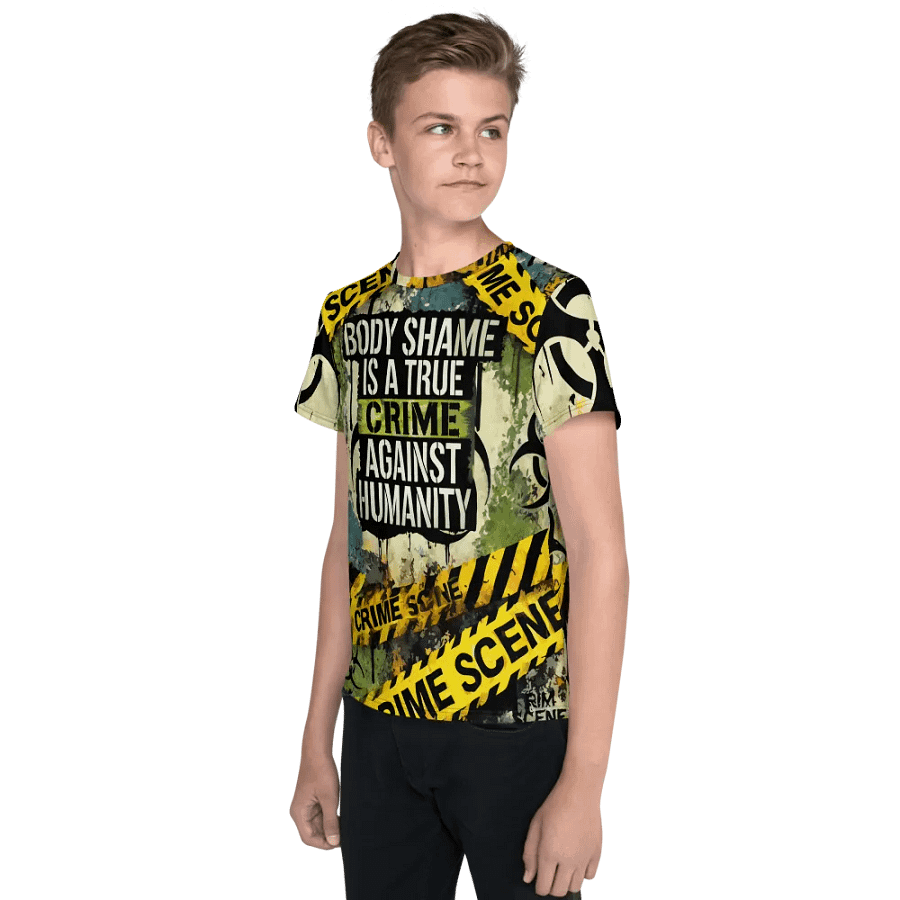 True Crime Against Humanity Youth T-Shirt product image (3)