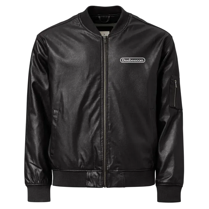 Official DBC 2025 PREMIUM Faux Leather Bomber Jacket product image (1)