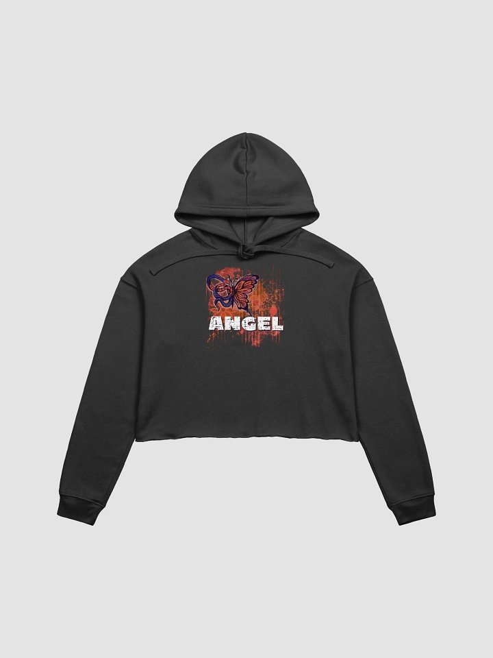 Crop Hoodie Angel Snake Butterfly product image (1)
