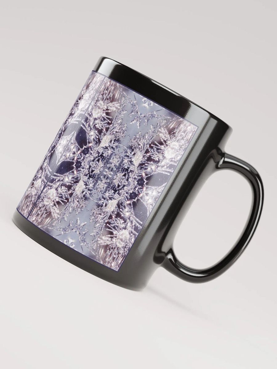 Nature Mandala Mug, Frost Mandala, Frosty Windows, Nature Art Cup, Psychedelic Kaleidoscope Artwork, 11 oz product image (4)